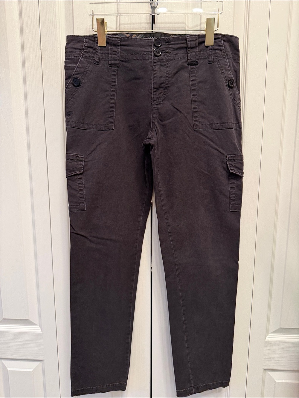 Sanctuary Peace Charcoal Cargo Ankle Pants Size 32